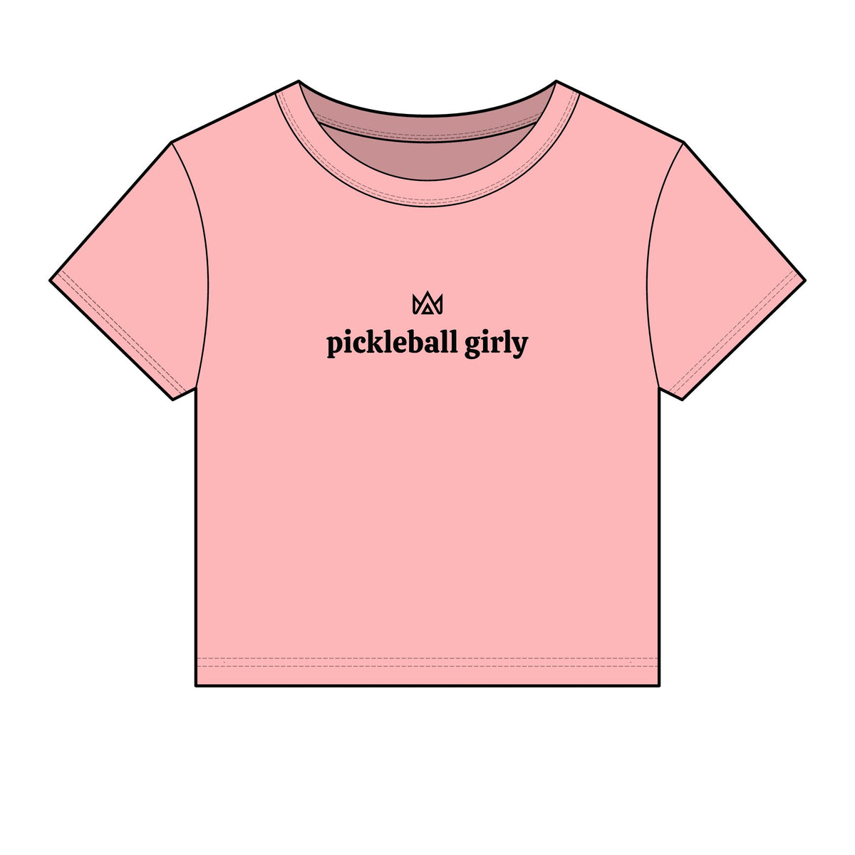 pickleball girly Women's Micro Rib Baby Tee