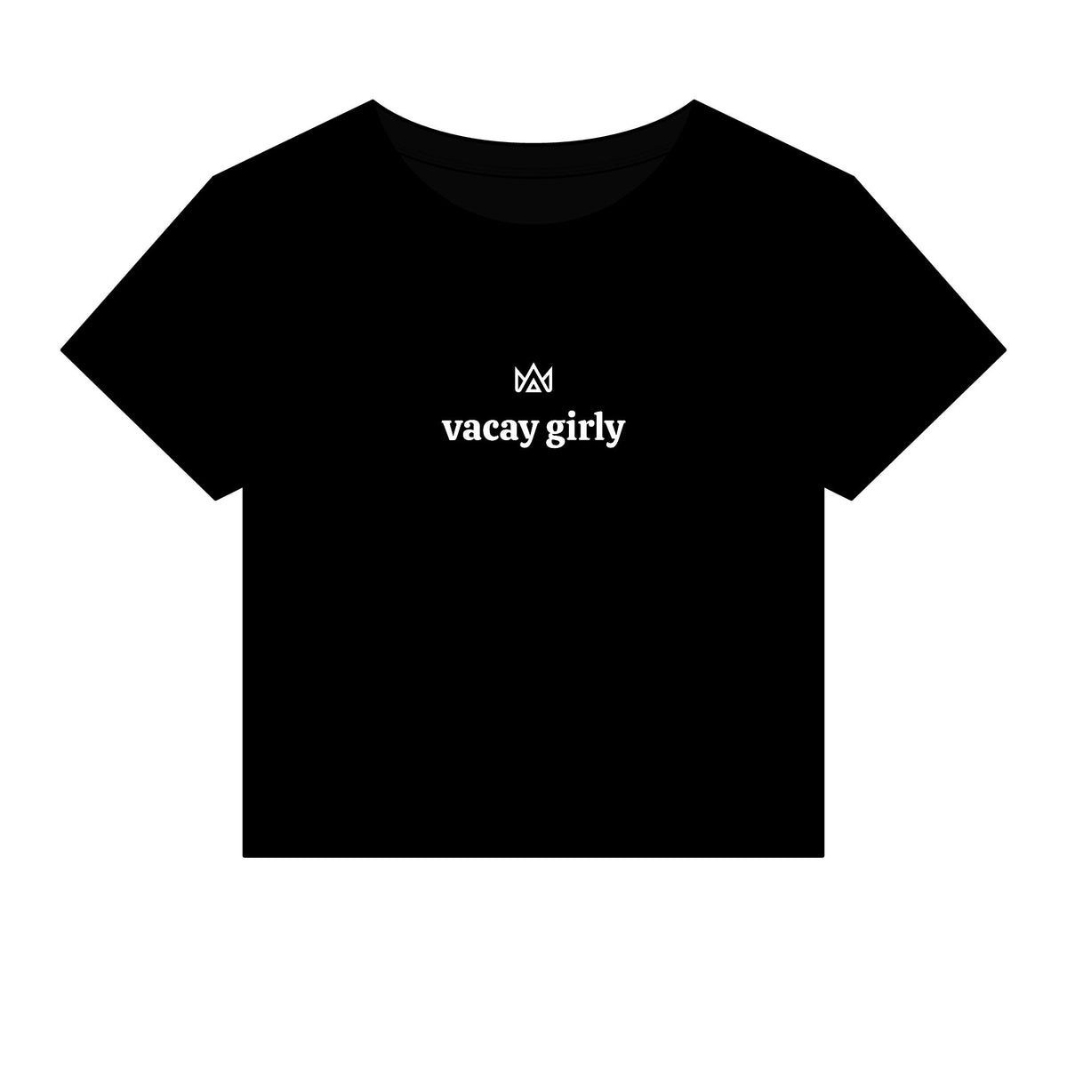 vacay girly Women's Micro Rib Baby Tee