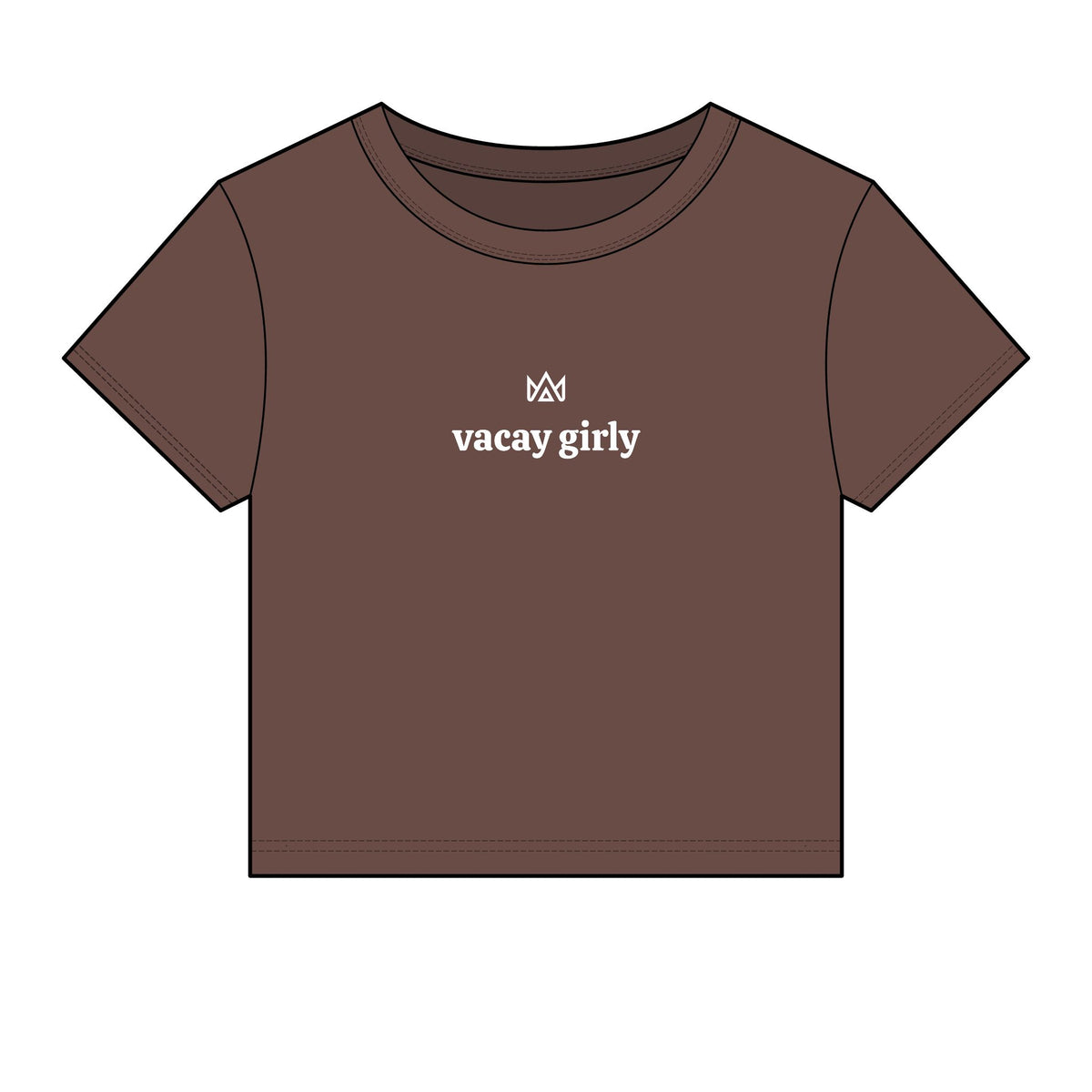 vacay girly Women's Micro Rib Baby Tee