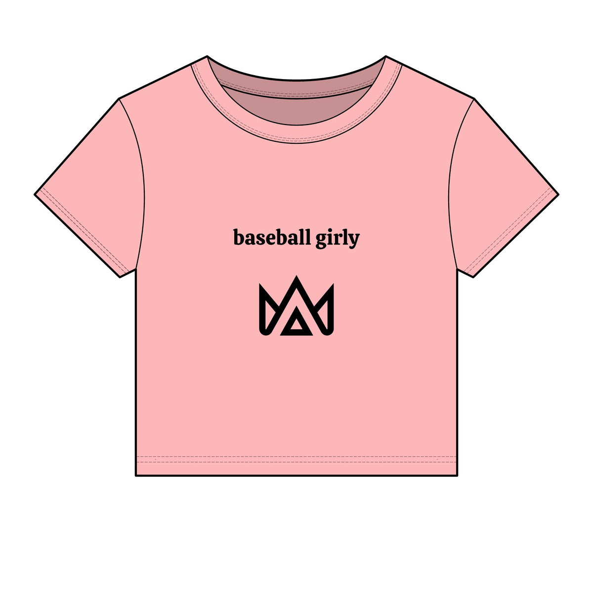 baseball girly Women's Micro Rib Baby Tee