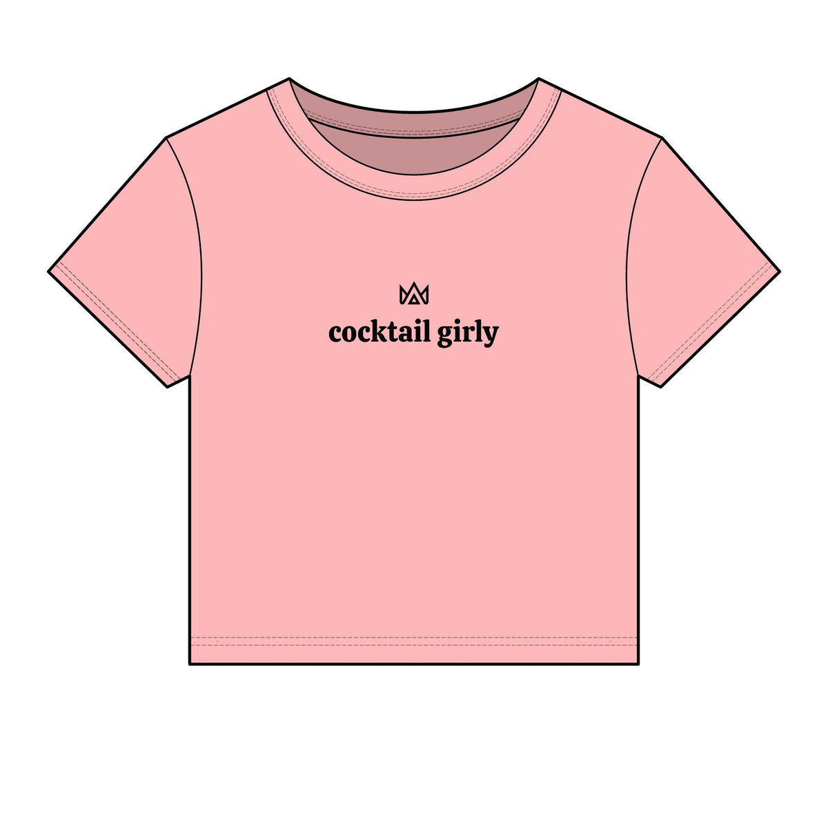 cocktail girly Women's Micro Rib Baby Tee