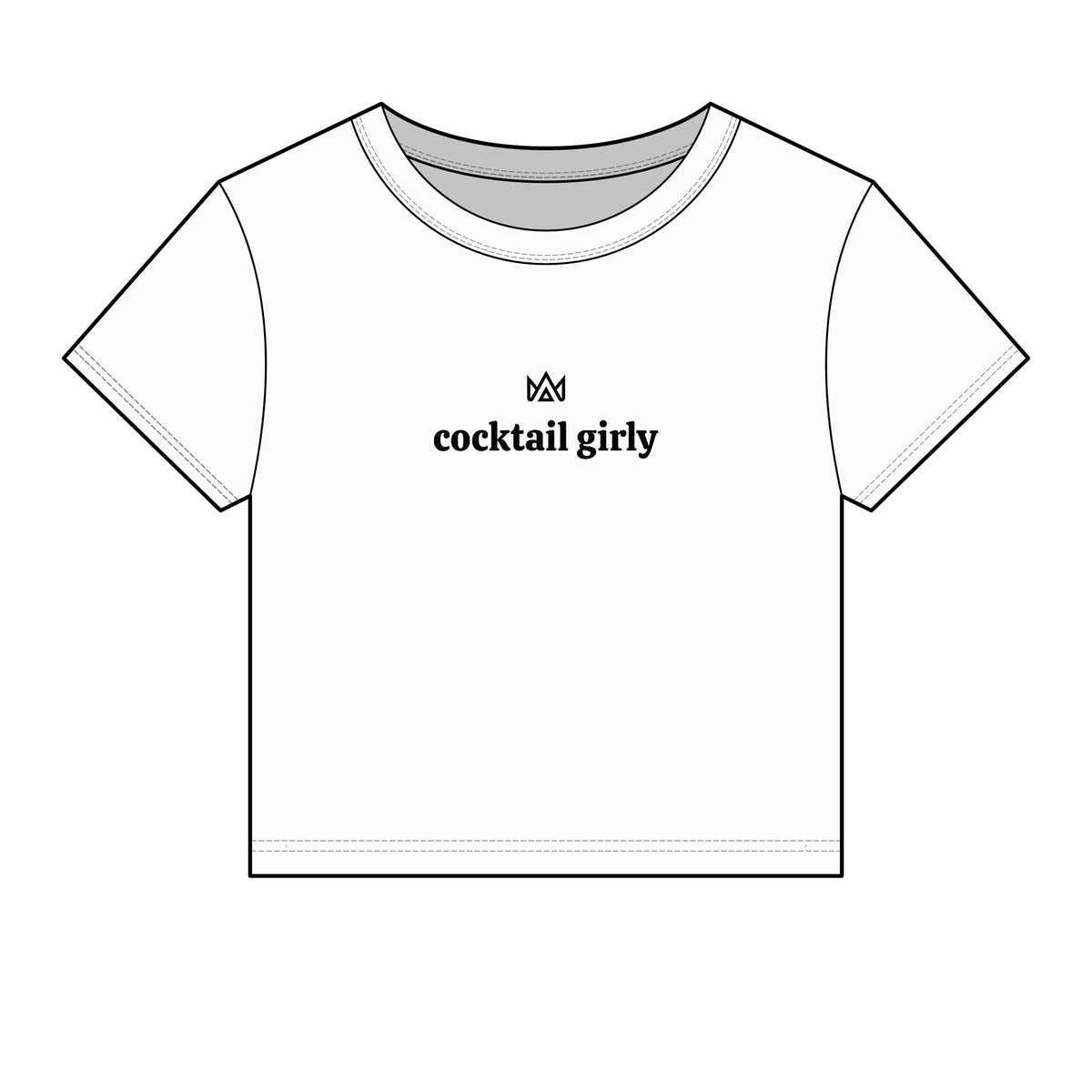 cocktail girly Women's Micro Rib Baby Tee