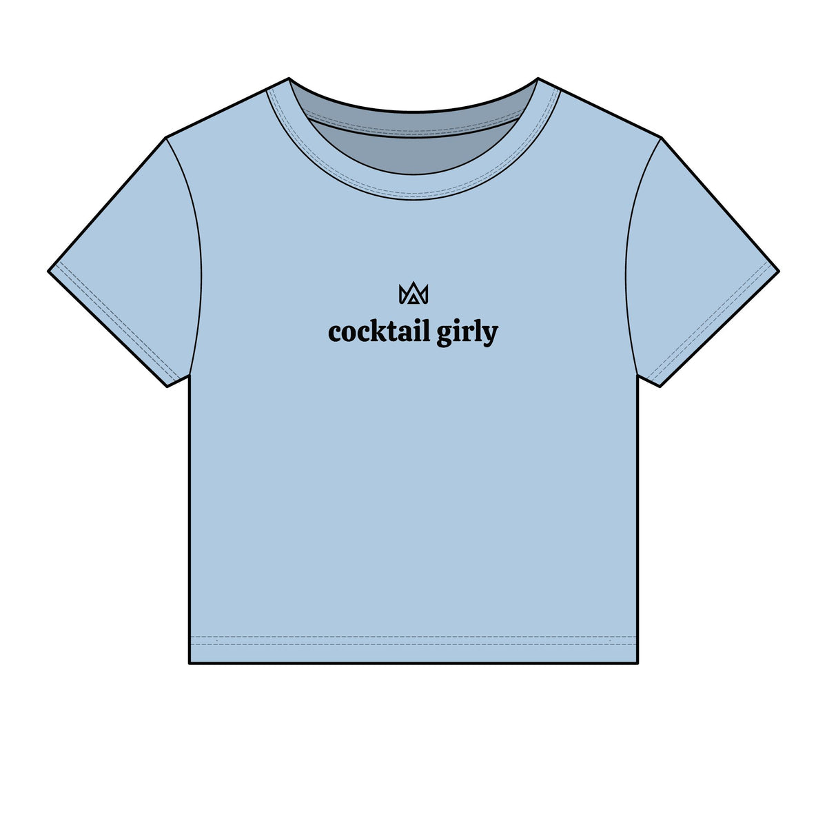 cocktail girly Women's Micro Rib Baby Tee