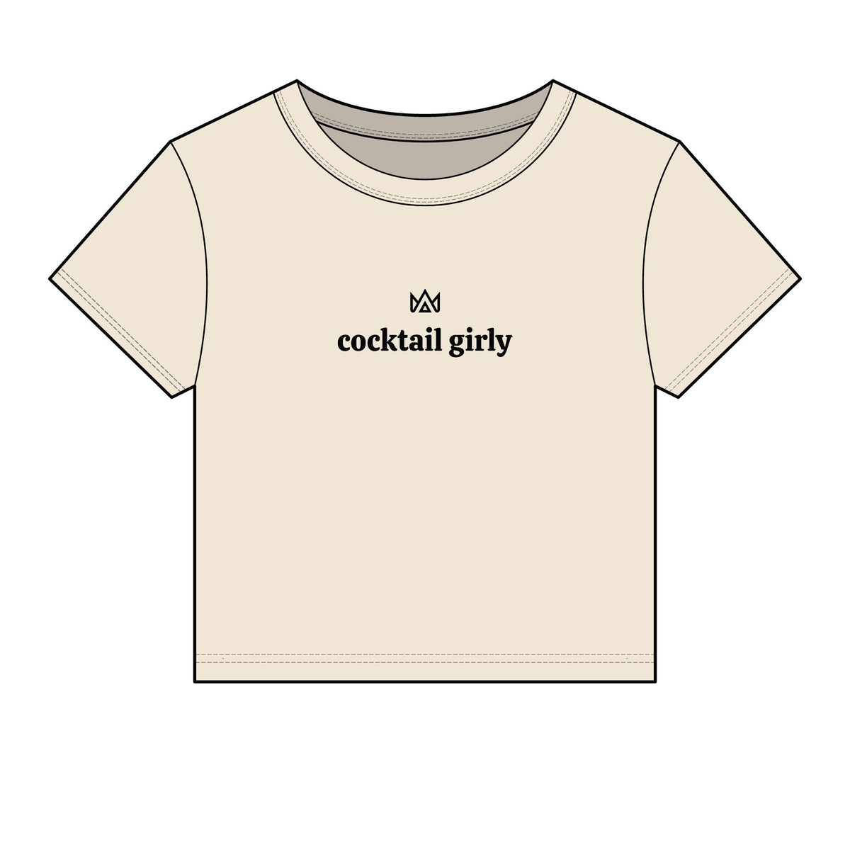 cocktail girly Women's Micro Rib Baby Tee