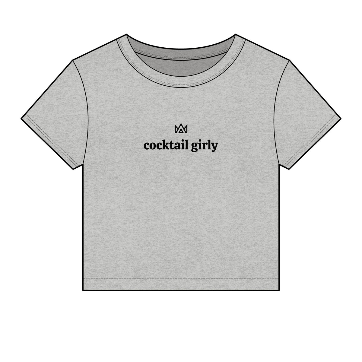 cocktail girly Women's Micro Rib Baby Tee