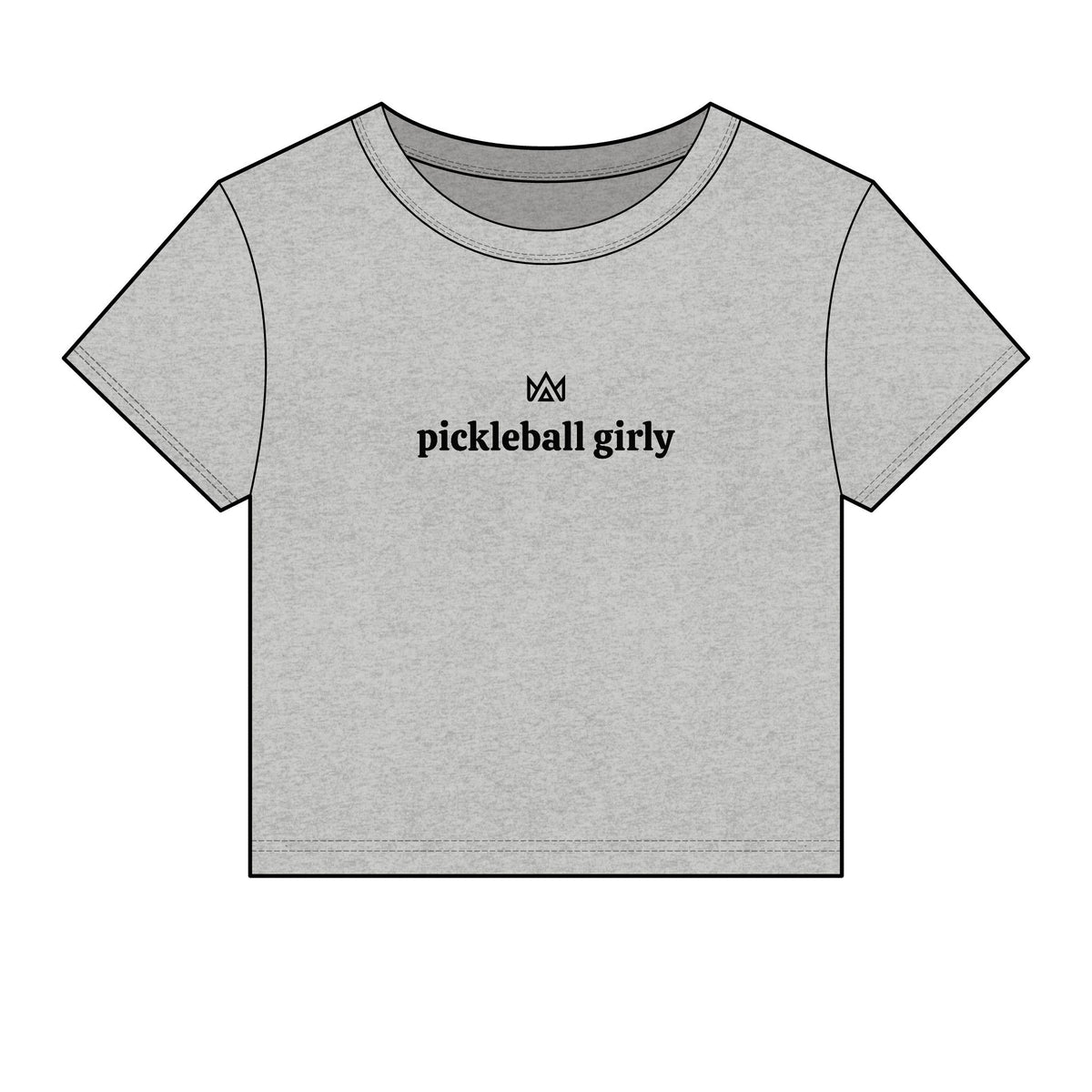 pickleball girly Women's Micro Rib Baby Tee