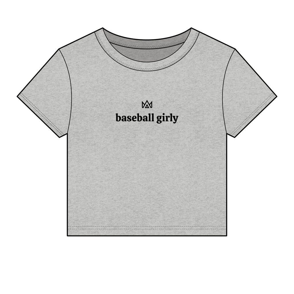 baseball girly Women's Micro Rib Baby Tee