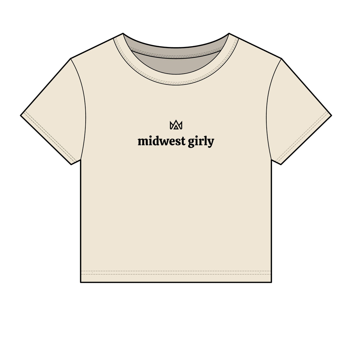 midwest girly Women's Micro Rib Baby Tee