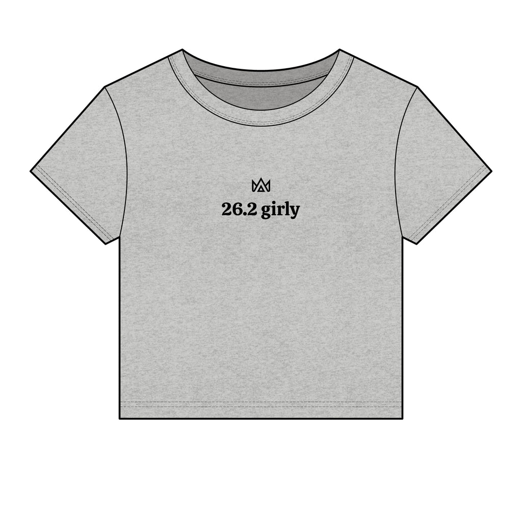 26.2 girly Women's Micro Rib Baby Tee