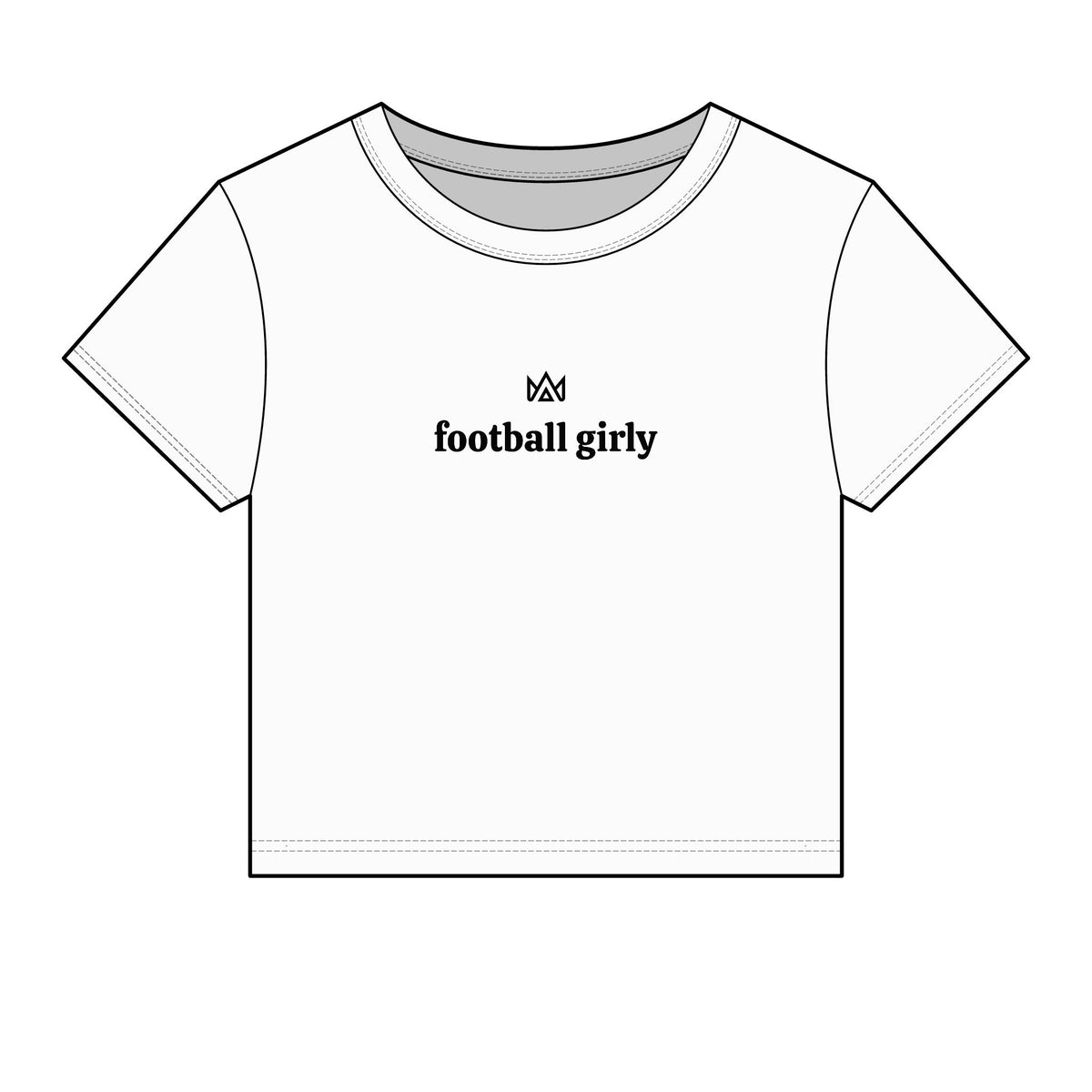 football girly Women's Micro Rib Baby Tee