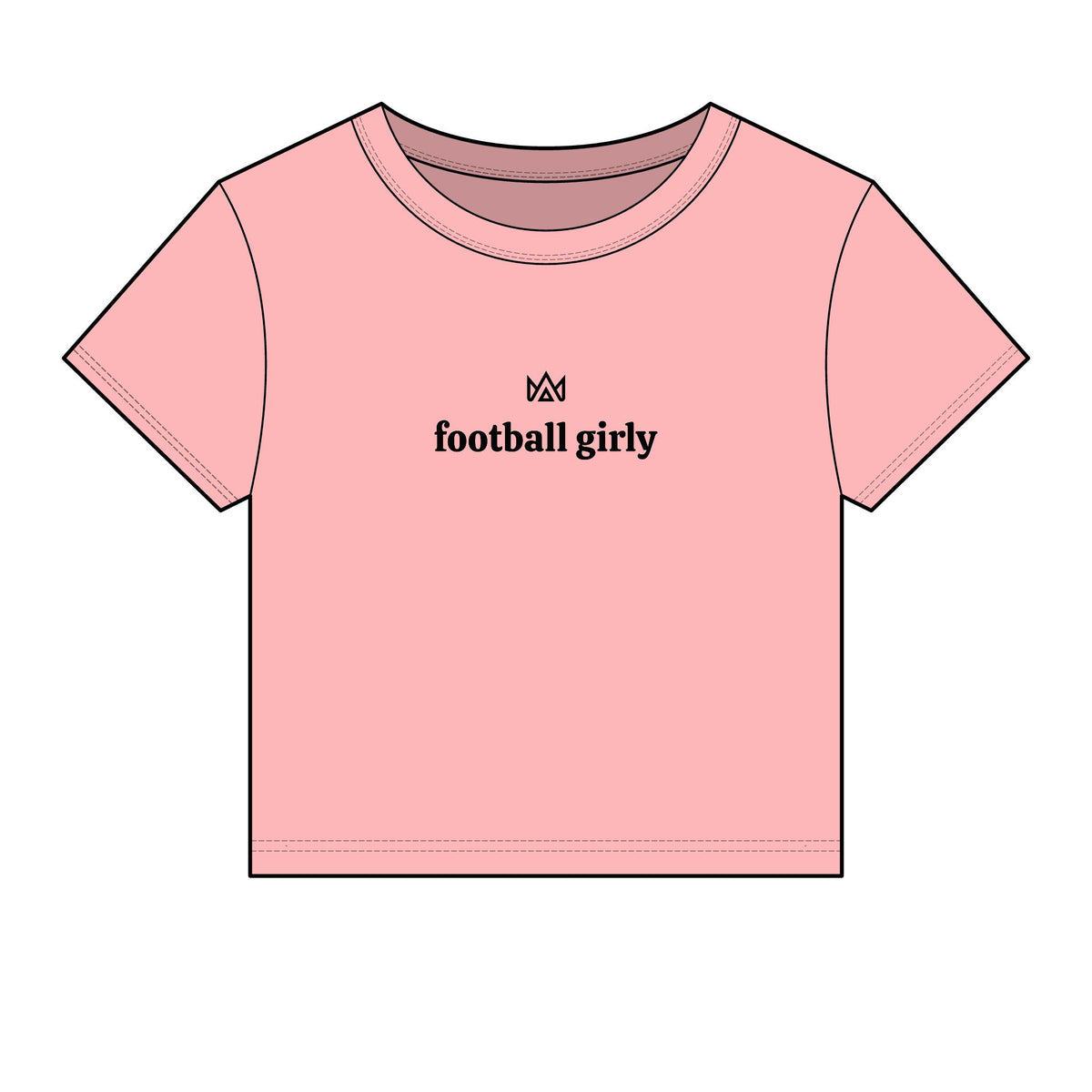 football girly Women's Micro Rib Baby Tee