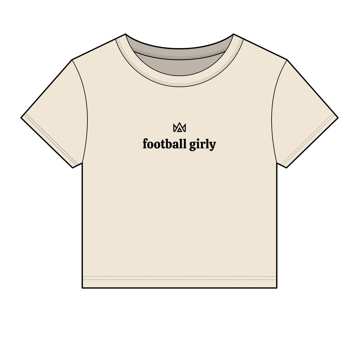 football girly Women's Micro Rib Baby Tee