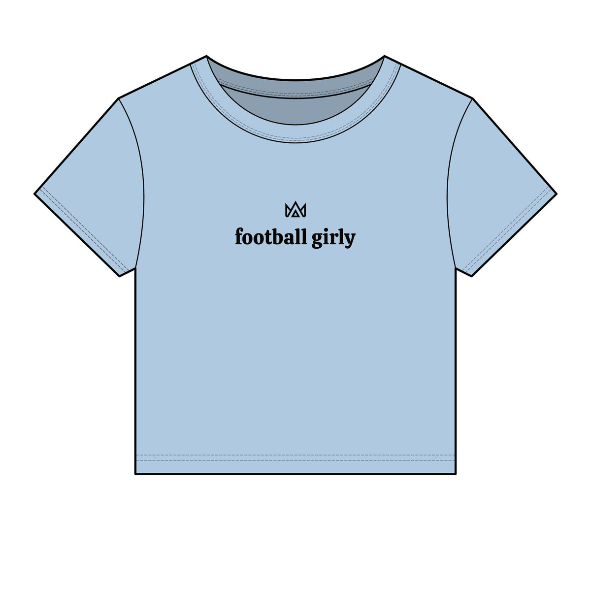 football girly Women's Micro Rib Baby Tee