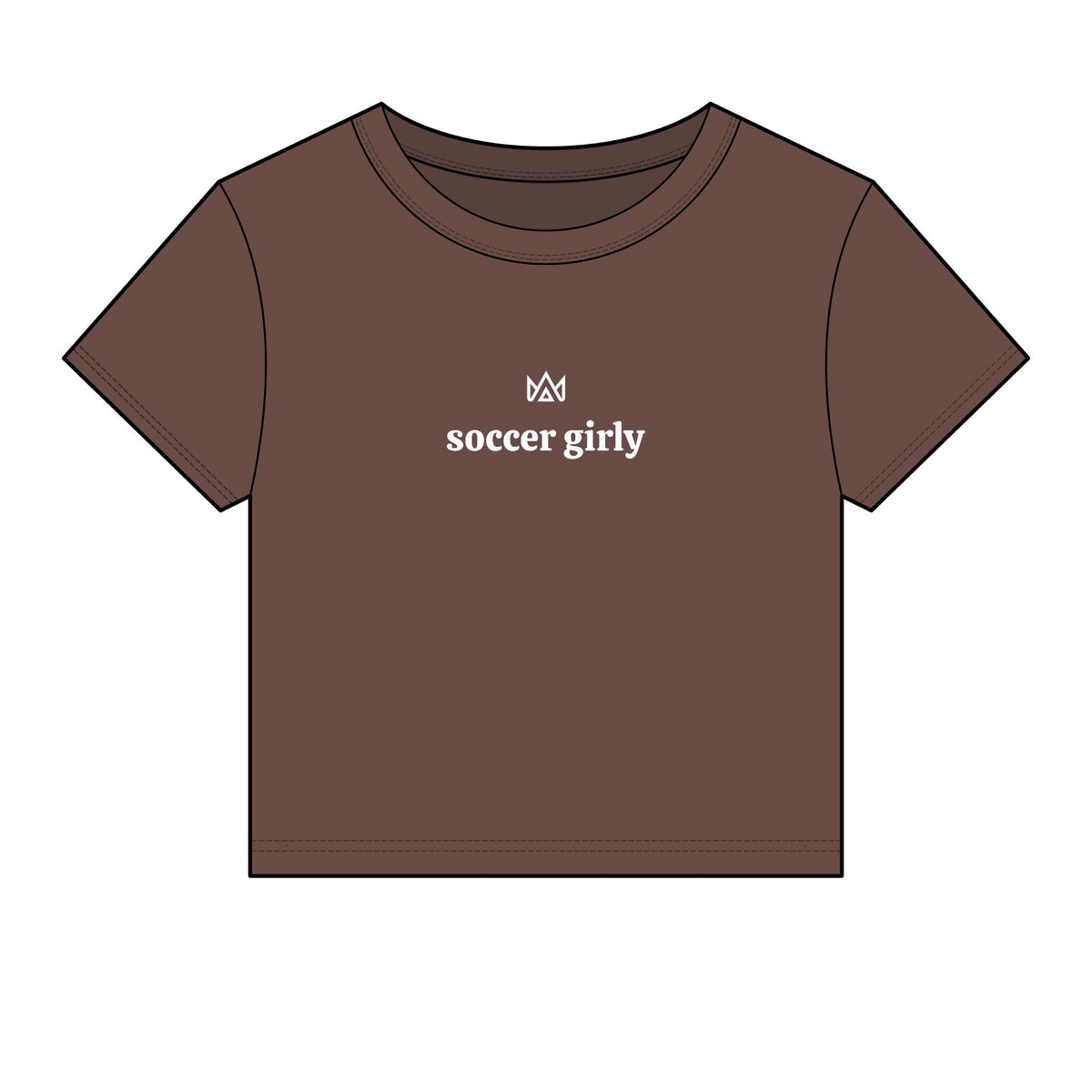 soccer girly Women's Micro Rib Baby Tee