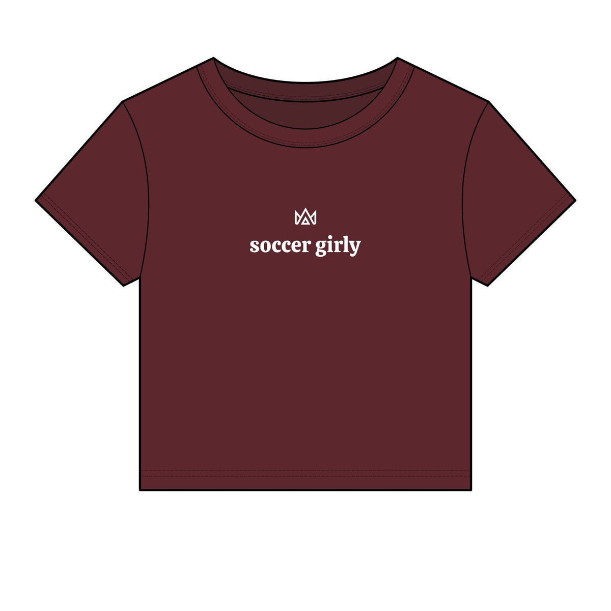 soccer girly Women's Micro Rib Baby Tee