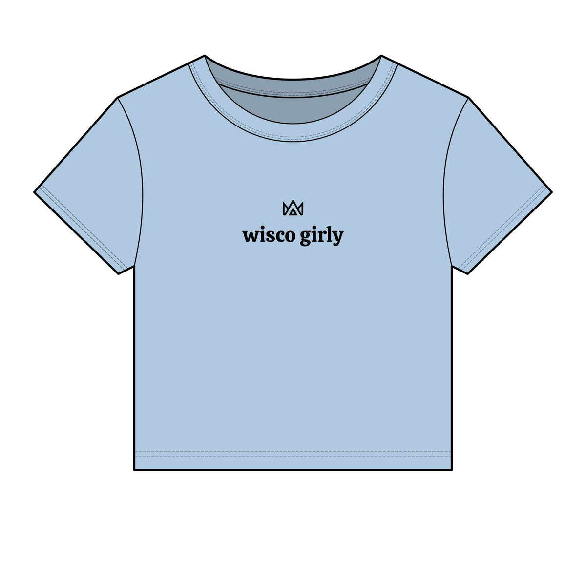 wisco girly Women's Micro Rib Baby Tee