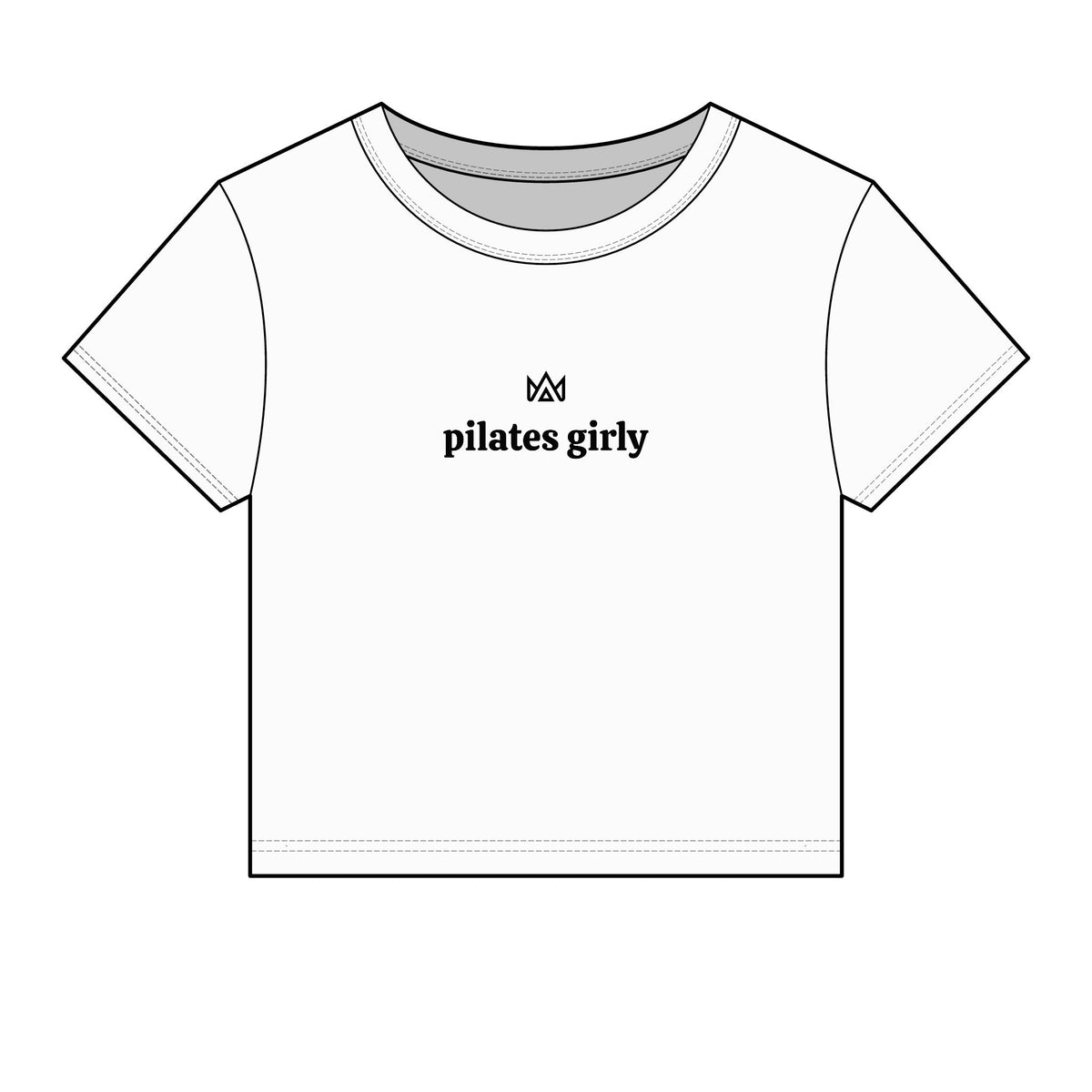 pilates girly Women's Micro Rib Baby Tee