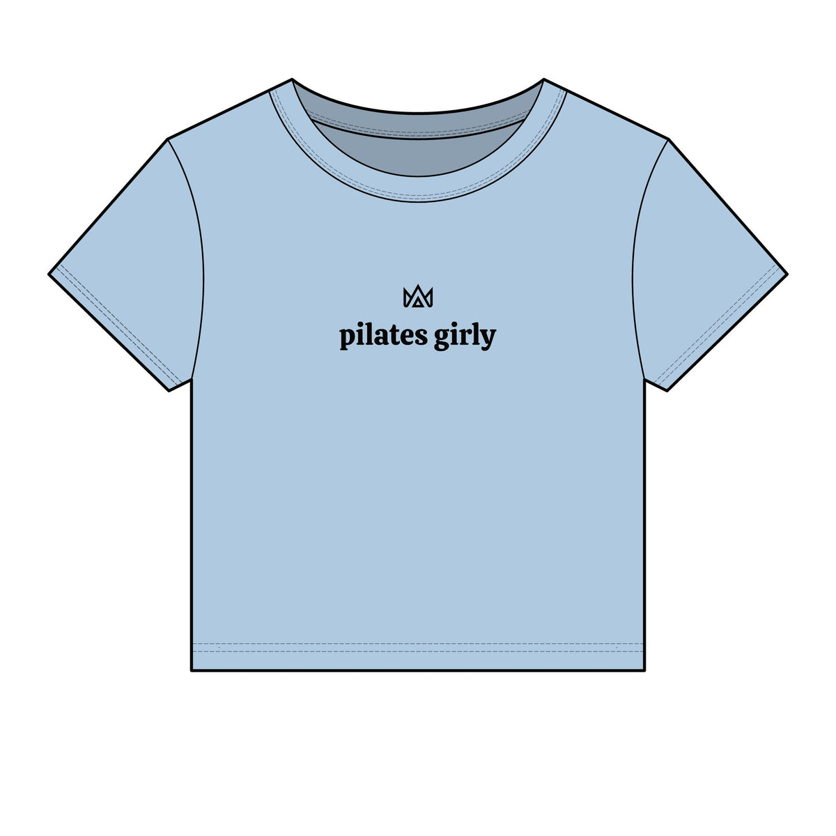 pilates girly Women's Micro Rib Baby Tee