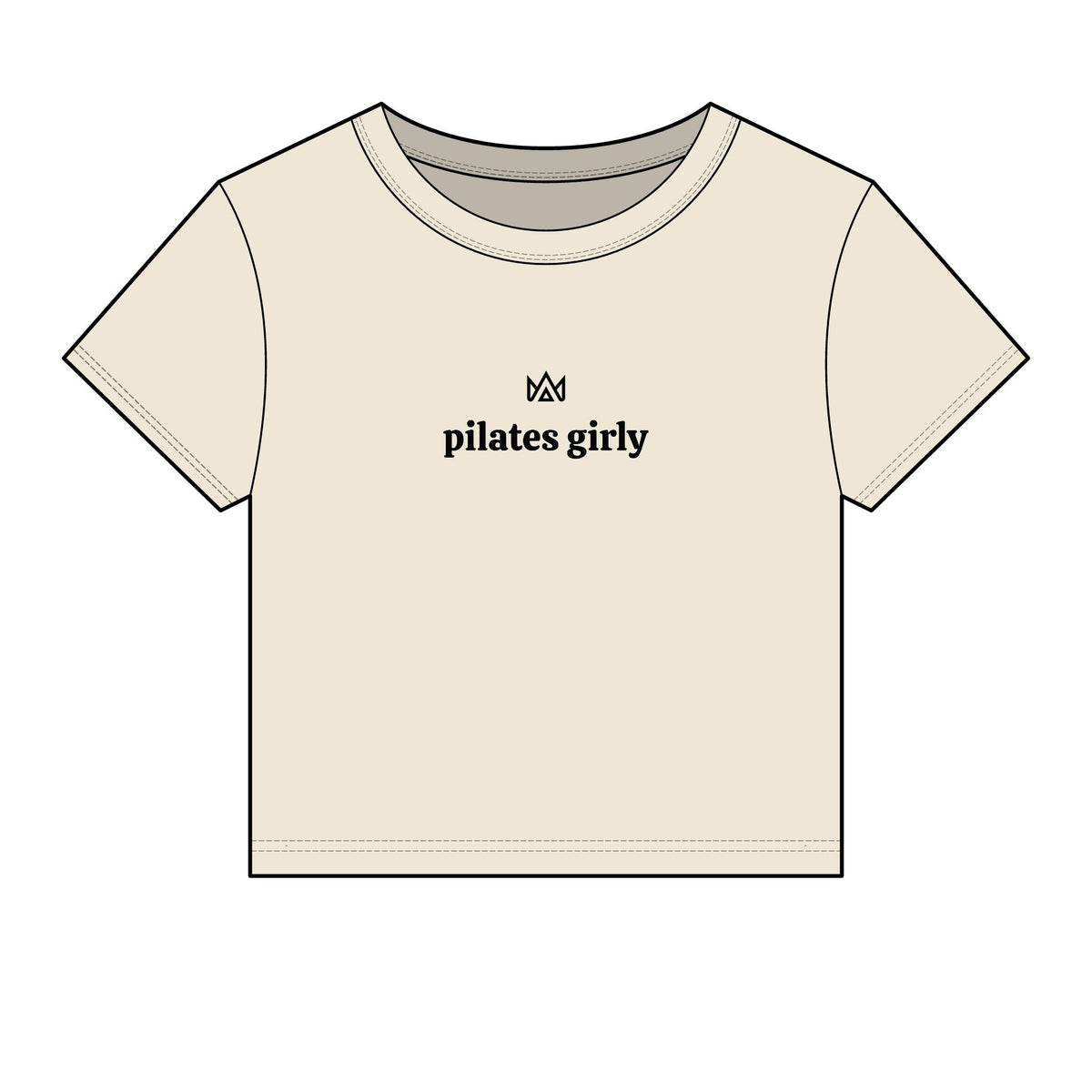 pilates girly Women's Micro Rib Baby Tee