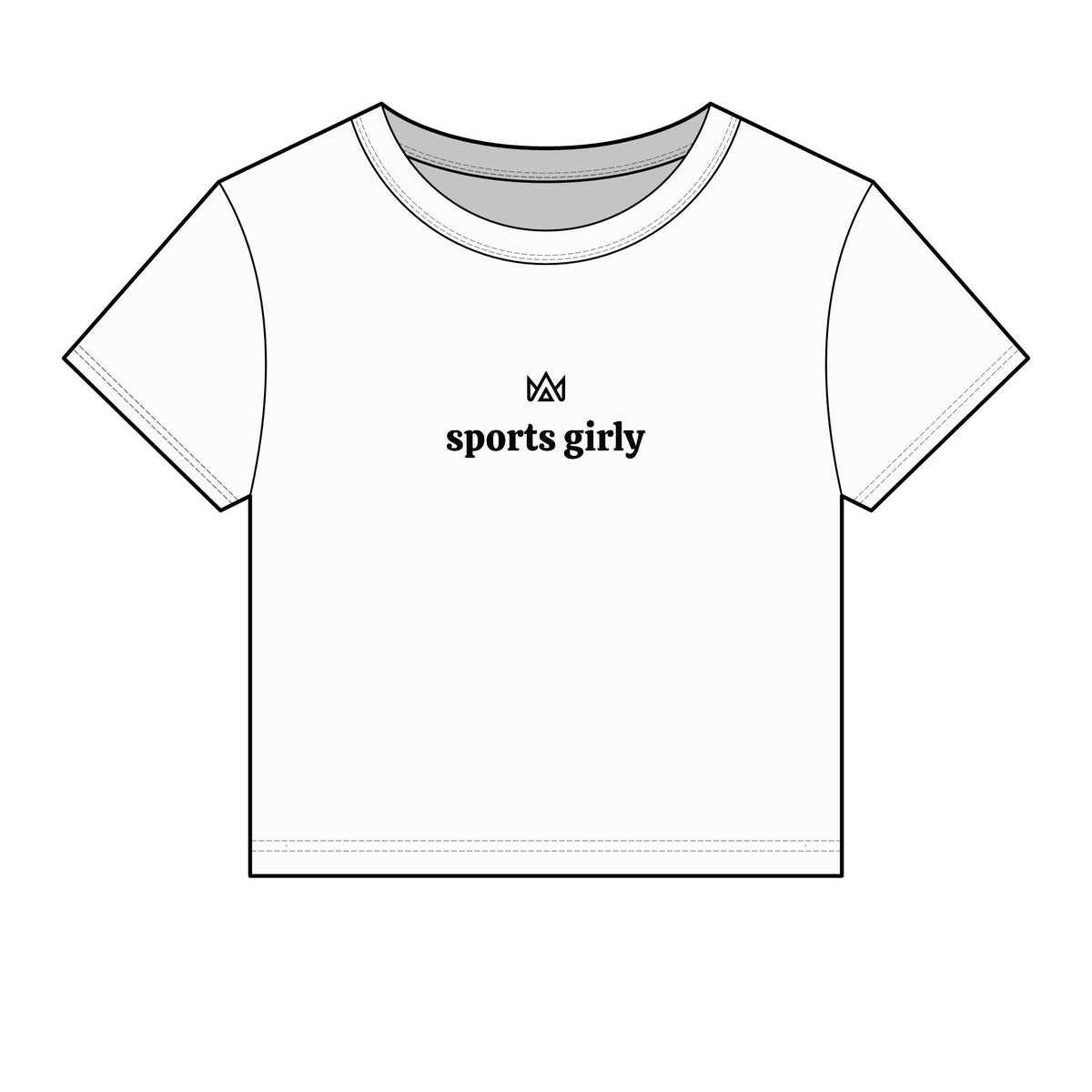 sports girly Women's Micro Rib Baby Tee