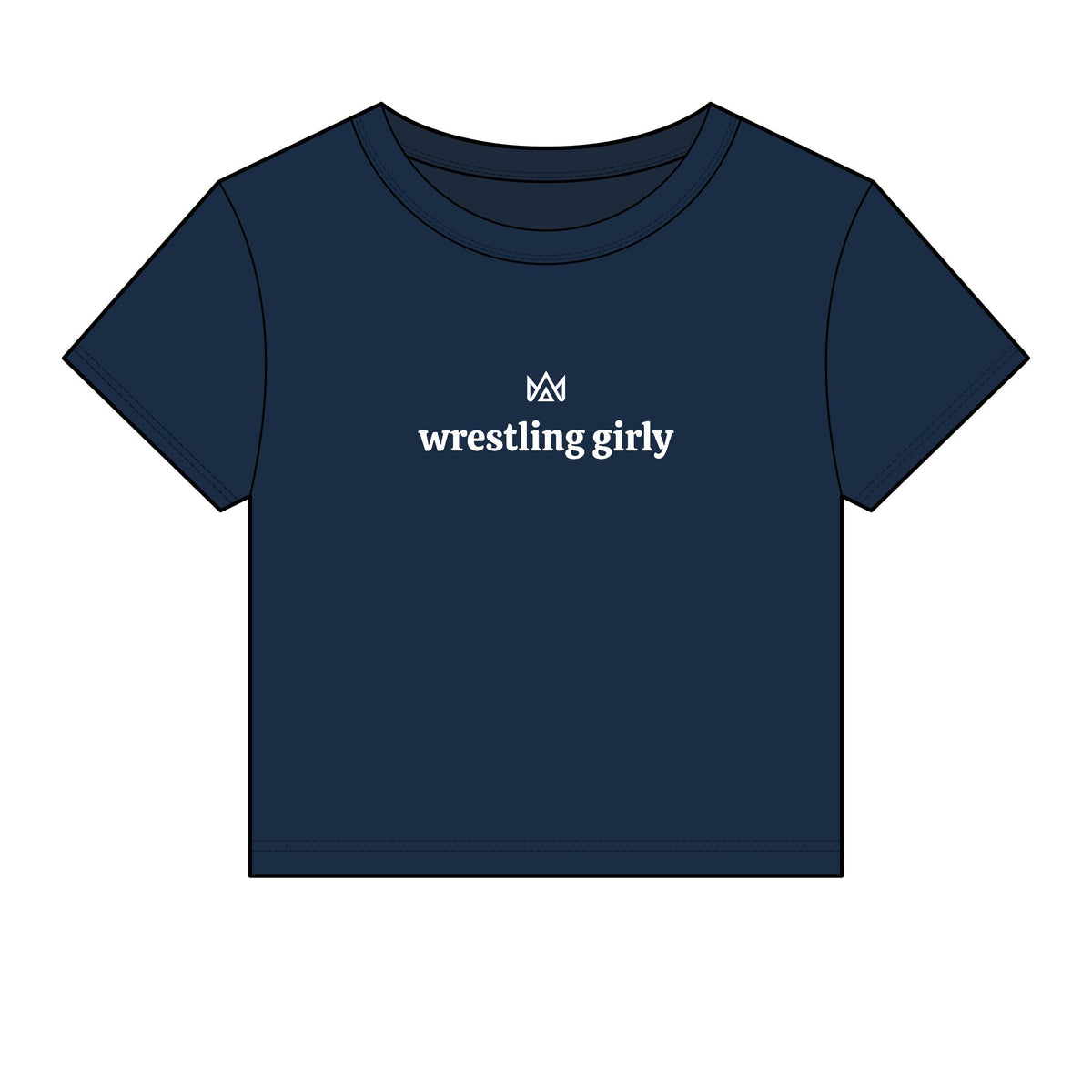 wrestling girly Women's Micro Rib Baby Tee