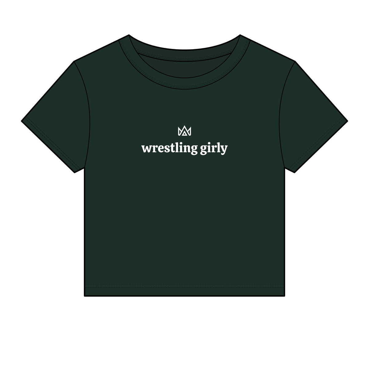 wrestling girly Women's Micro Rib Baby Tee