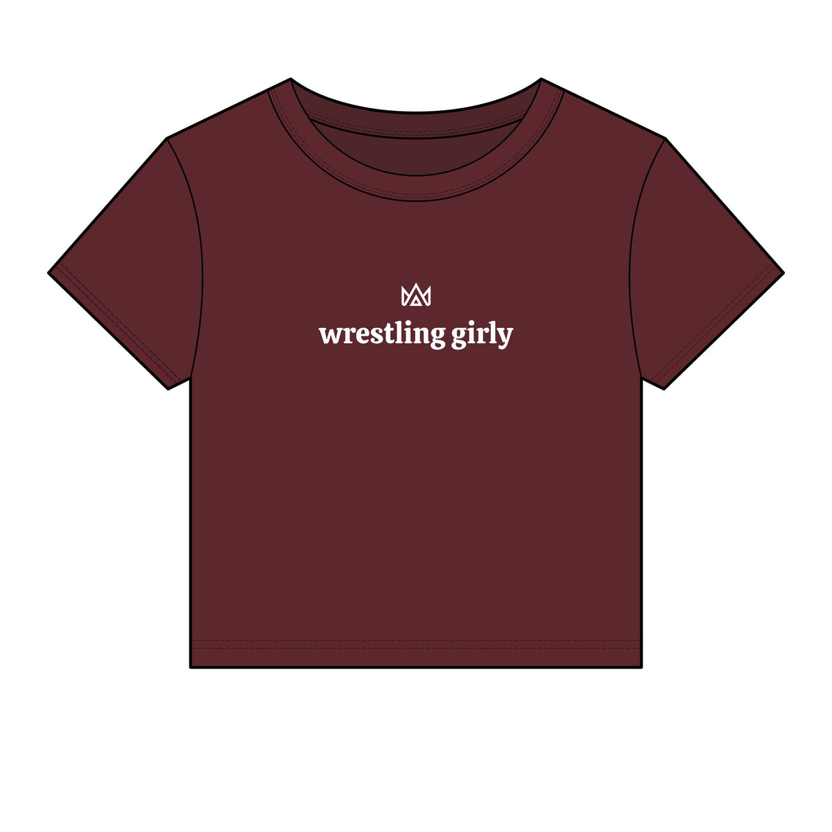 wrestling girly Women's Micro Rib Baby Tee