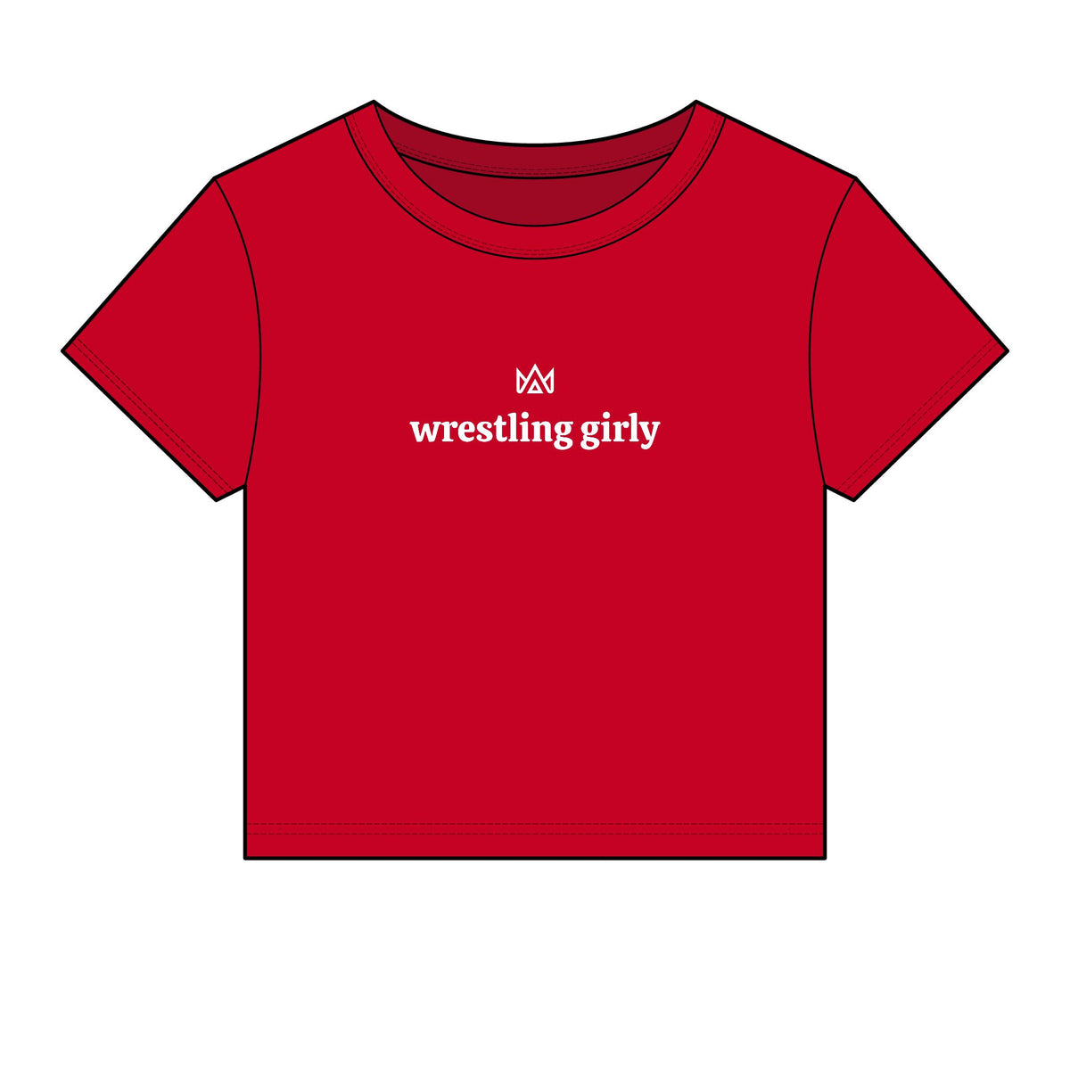 wrestling girly Women's Micro Rib Baby Tee