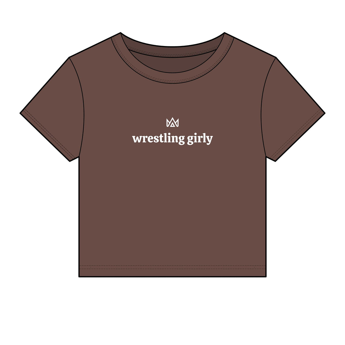 wrestling girly Women's Micro Rib Baby Tee