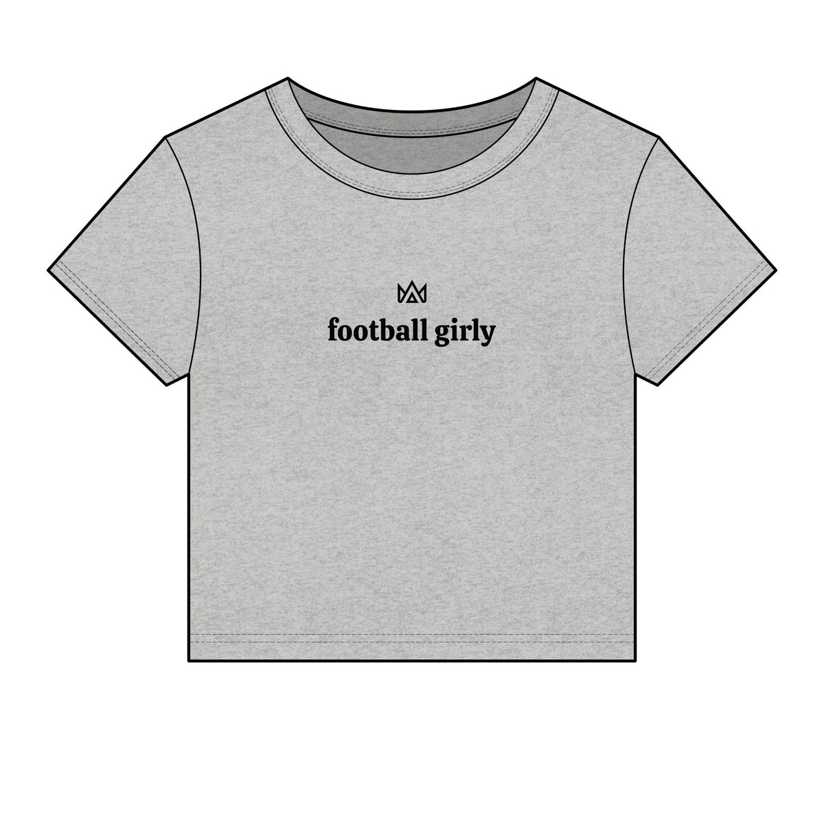 football girly Women's Micro Rib Baby Tee