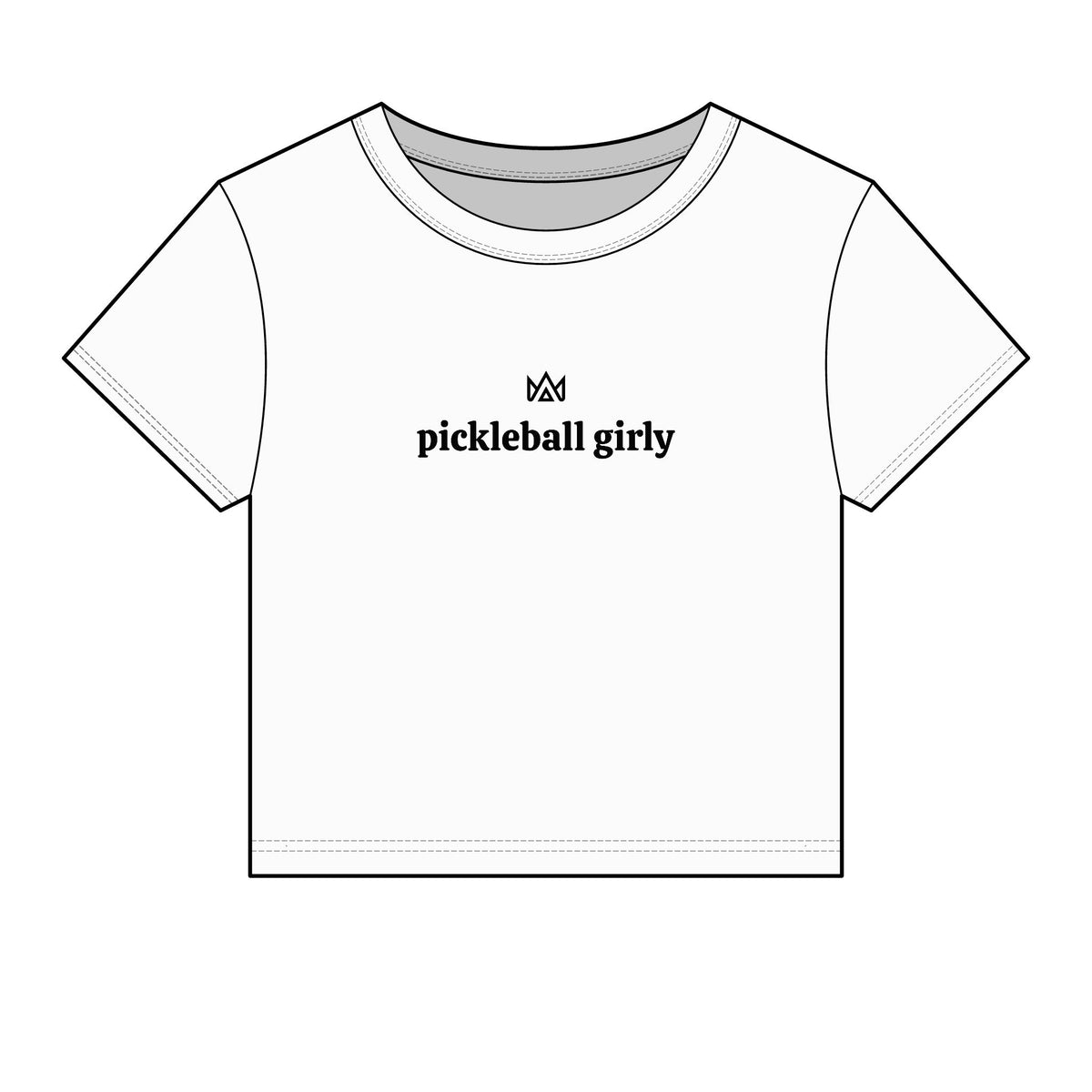 pickleball girly Women's Micro Rib Baby Tee