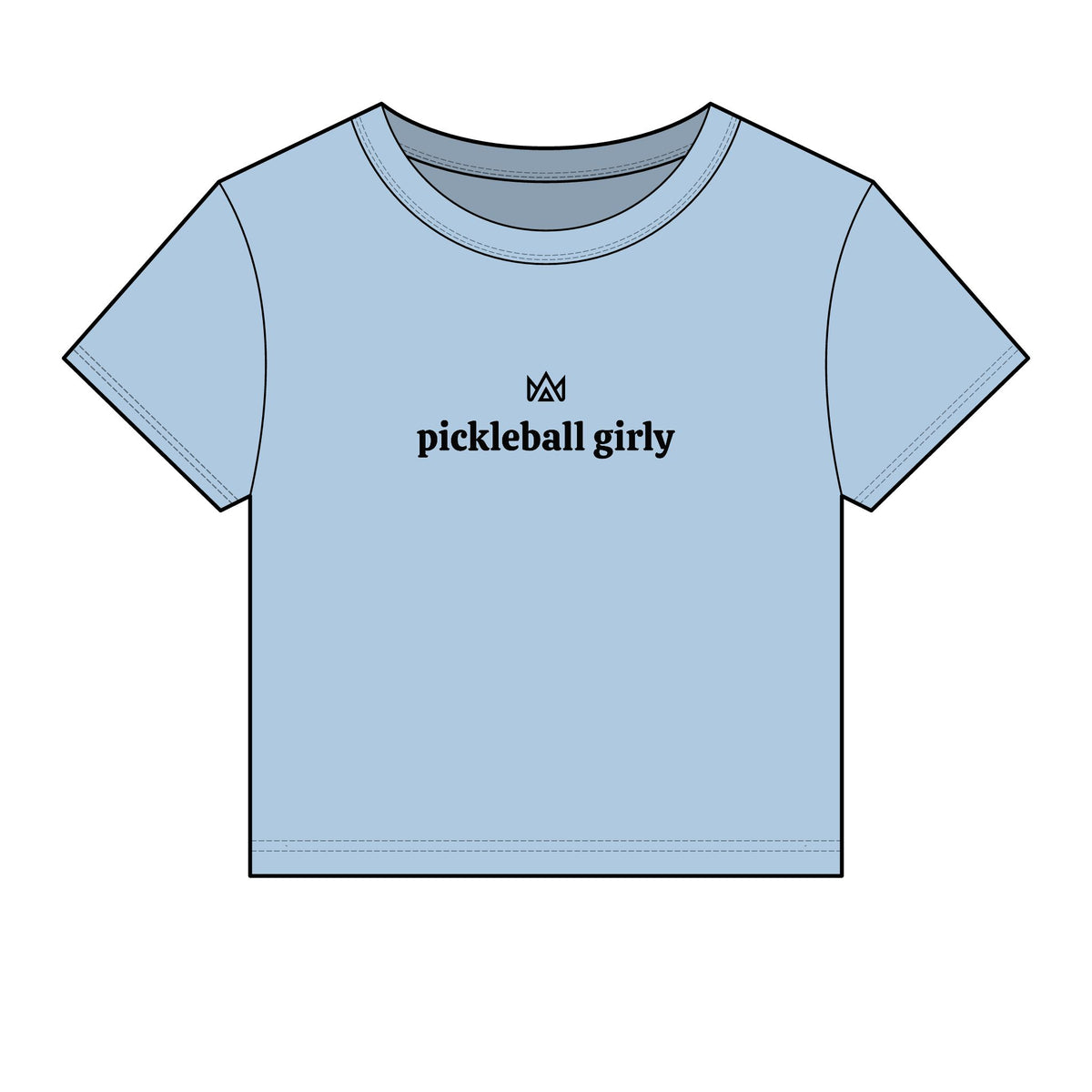 pickleball girly Women's Micro Rib Baby Tee