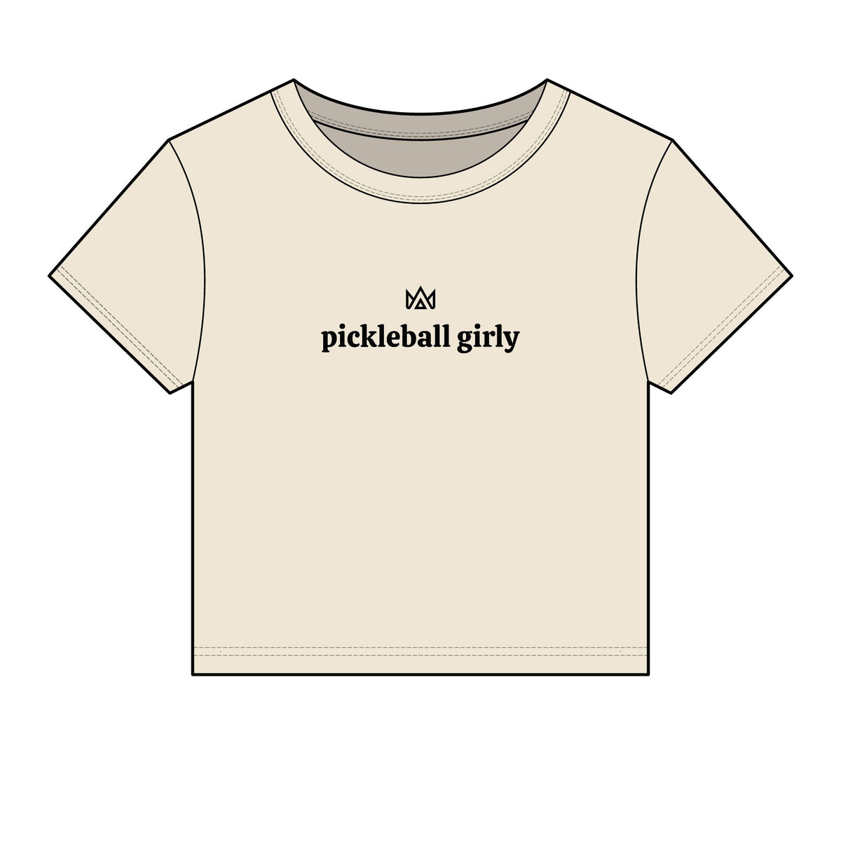 pickleball girly Women's Micro Rib Baby Tee
