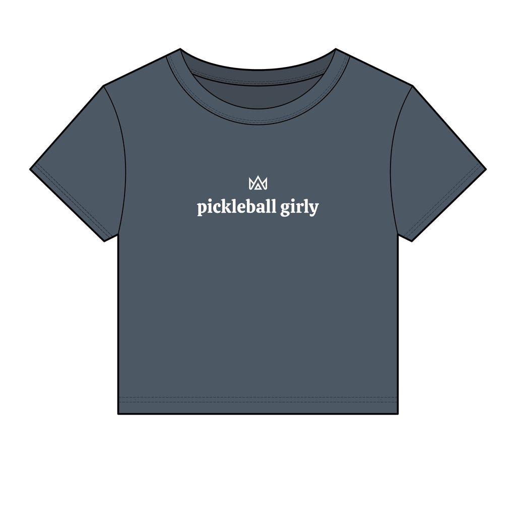 pickleball girly Women's Micro Rib Baby Tee
