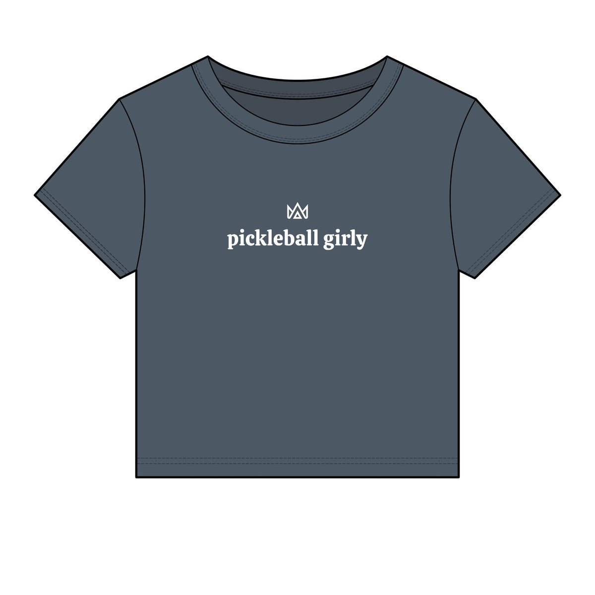 pickleball girly Women's Micro Rib Baby Tee