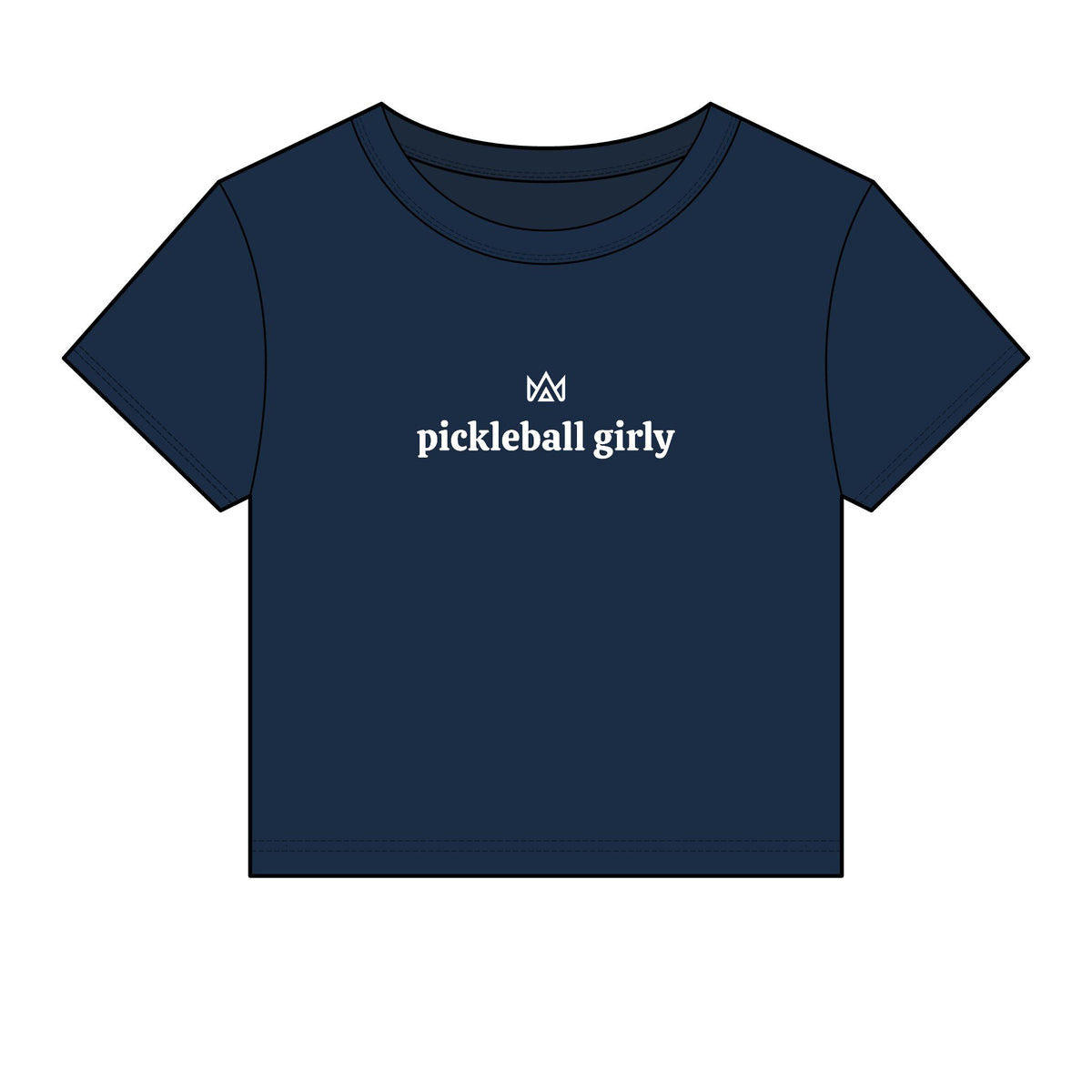 pickleball girly Women's Micro Rib Baby Tee