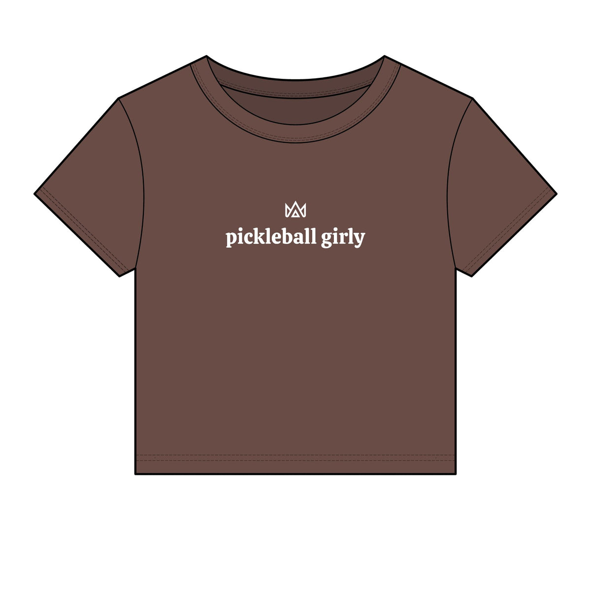 pickleball girly Women's Micro Rib Baby Tee