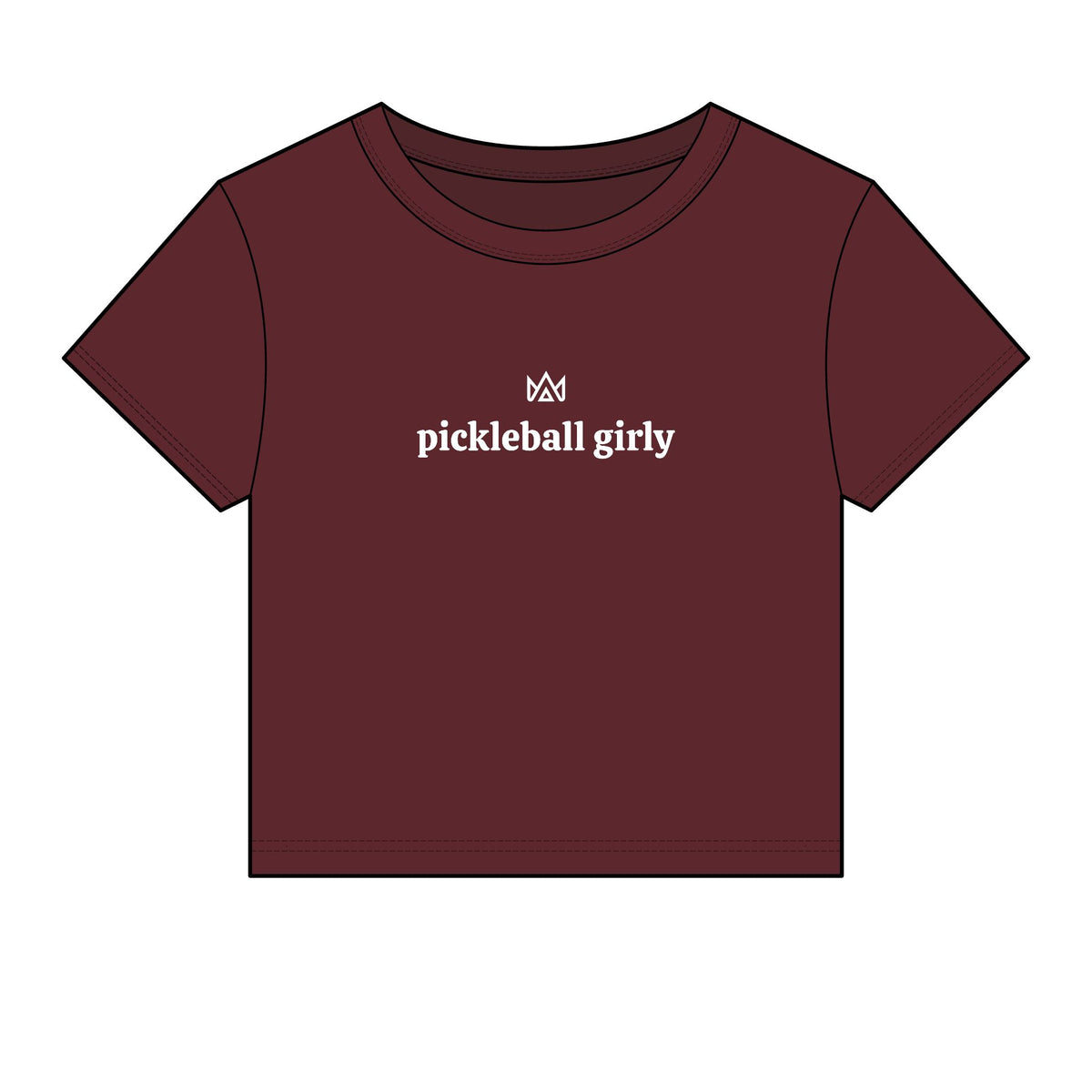 pickleball girly Women's Micro Rib Baby Tee