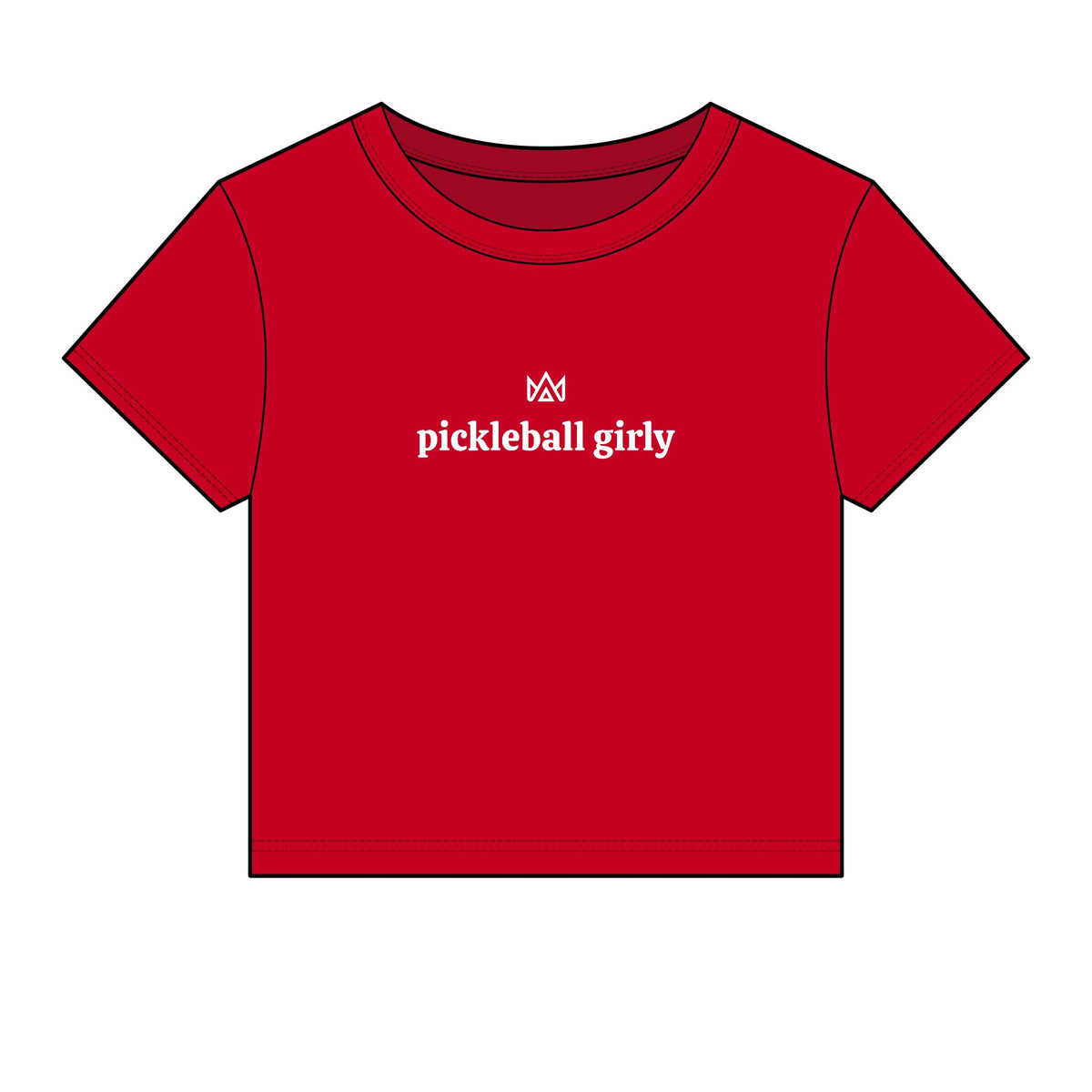 pickleball girly Women's Micro Rib Baby Tee
