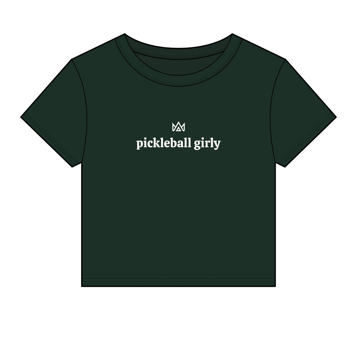 pickleball girly Women's Micro Rib Baby Tee