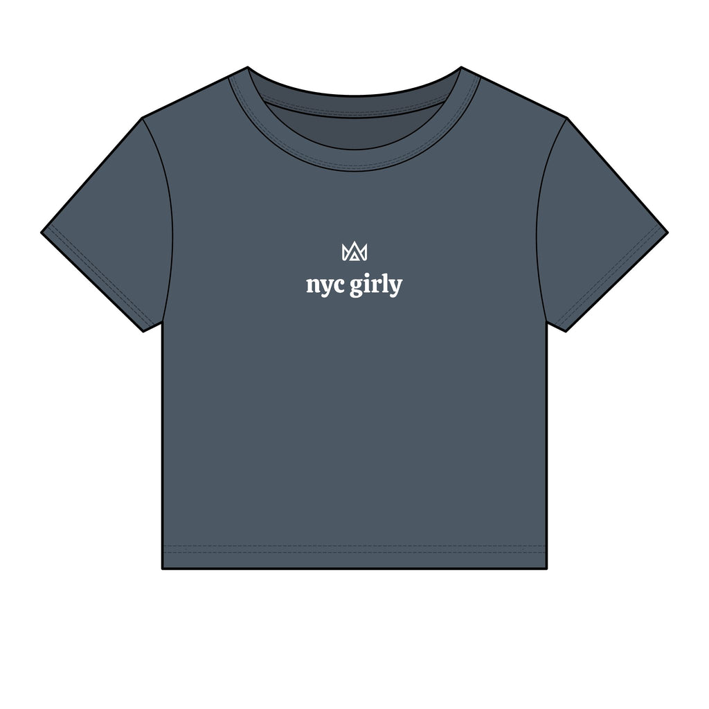 nyc girly Women's Micro Rib Baby Tee