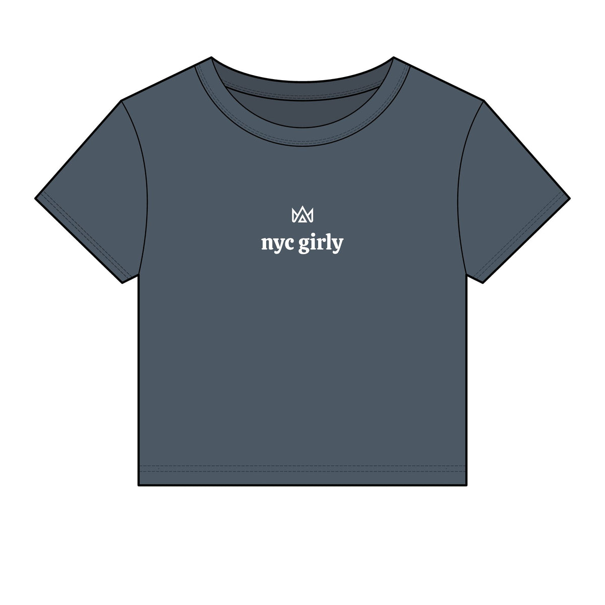nyc girly Women's Micro Rib Baby Tee