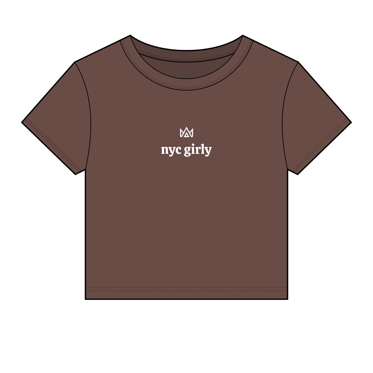 nyc girly Women's Micro Rib Baby Tee