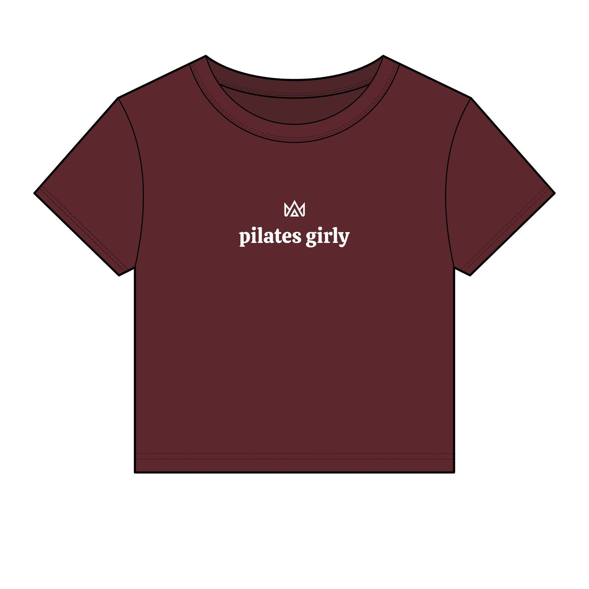 pilates girly Women's Micro Rib Baby Tee