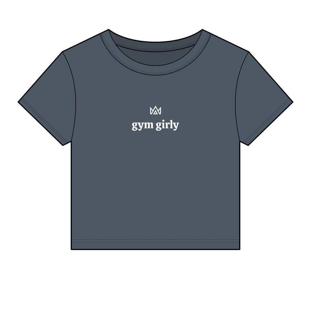 gym girly Women's Micro Rib Baby Tee