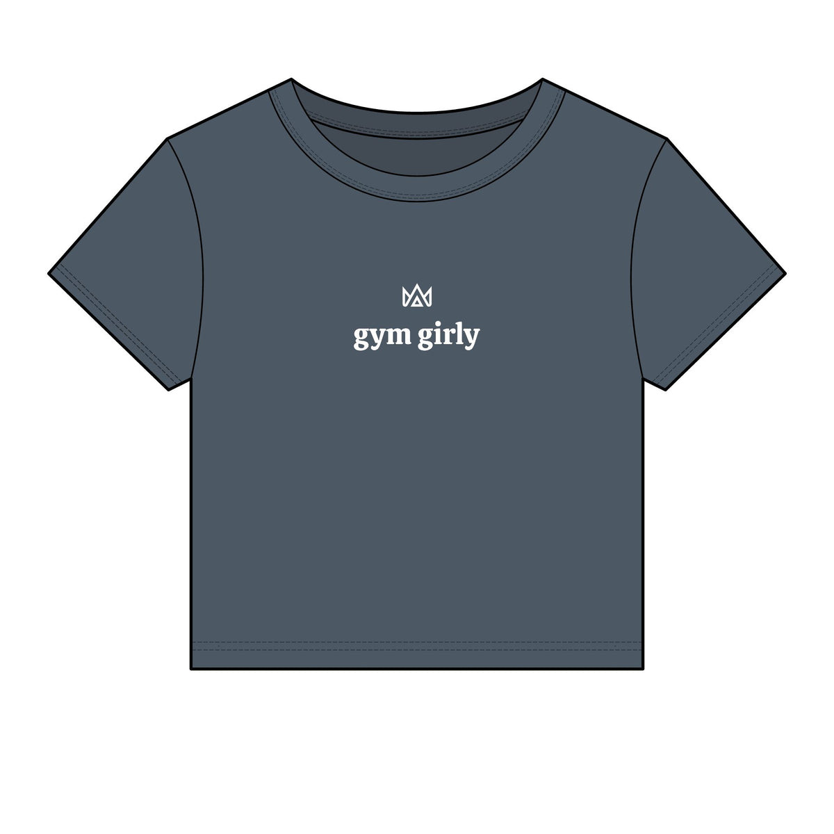 gym girly Women's Micro Rib Baby Tee