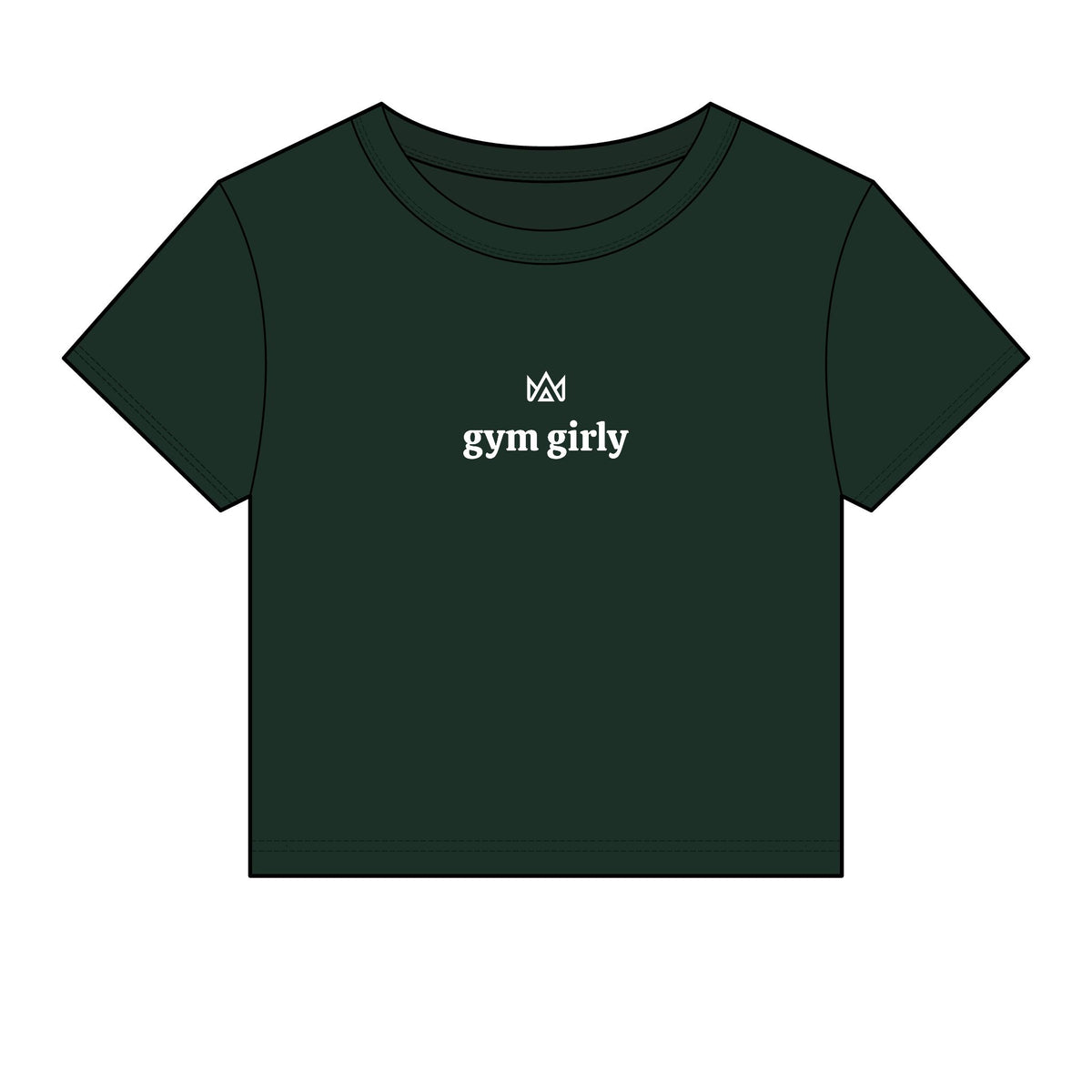 gym girly Women's Micro Rib Baby Tee