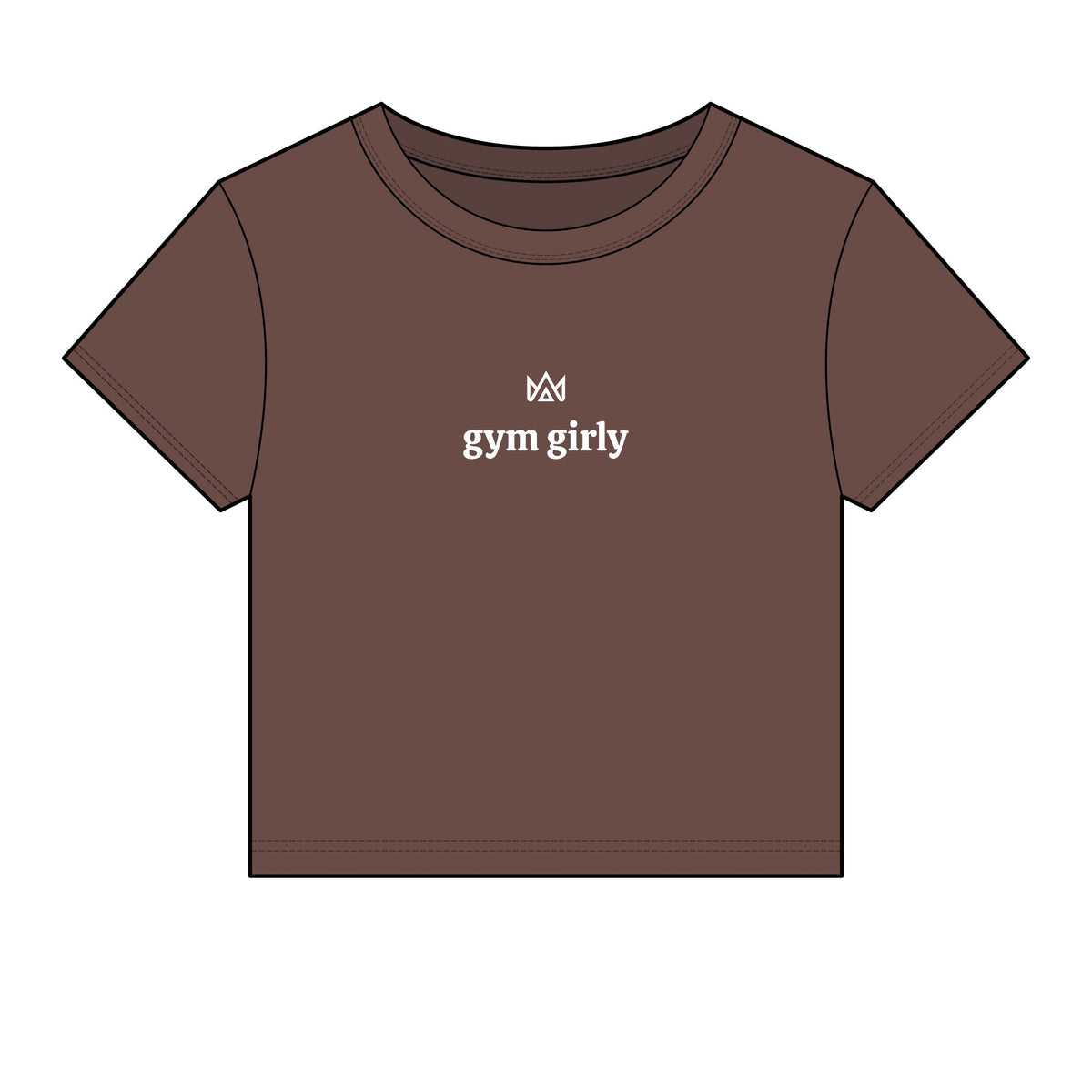 gym girly Women's Micro Rib Baby Tee