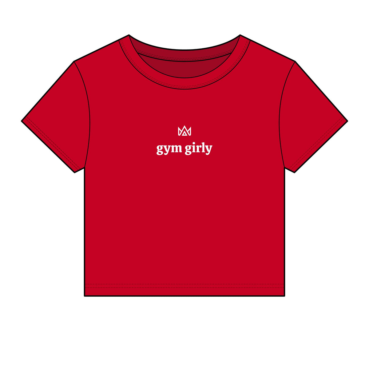gym girly Women's Micro Rib Baby Tee
