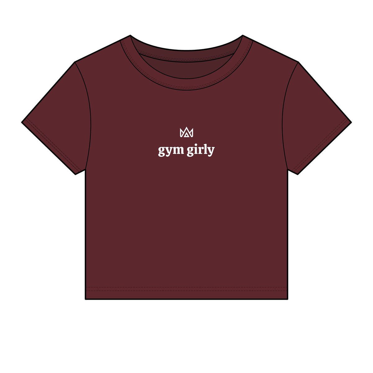 gym girly Women's Micro Rib Baby Tee